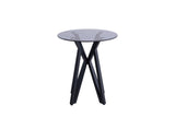 Stylish Grey Tinted Glass End Table for Modern Living Spaces