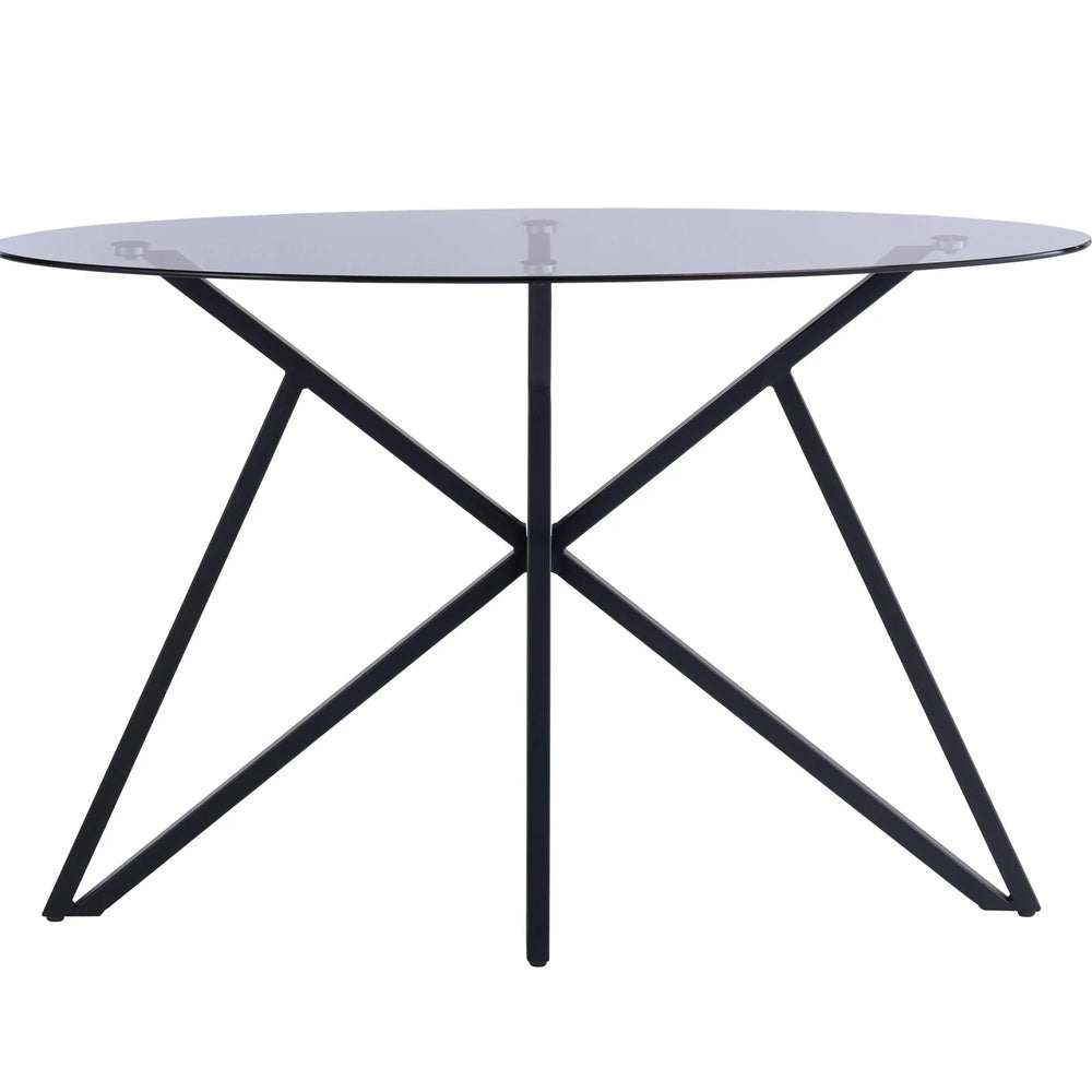 Elegant Grey Tinted Glass Console Table for Modern Interiors