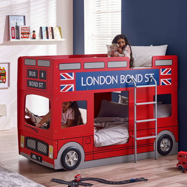 London Bus Bunk Bed - Red - LON001