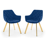 Lorenzo Dining Chair (Set of 2) - Blue - LOR004