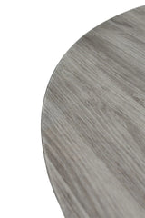 Round Grey Oak Dining Table - 1.07m Stylish Centrepiece for Dining Room