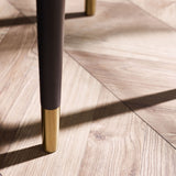 Louis Lamp Table With Drawer - Black and White - LOU002