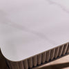 Louis Lamp Table With Drawer - Black and White - LOU002