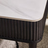 Louis Coffee Table With 2 Drawers - Black and White - LOU003