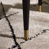 Louis Coffee Table With 2 Drawers - Black and White - LOU003