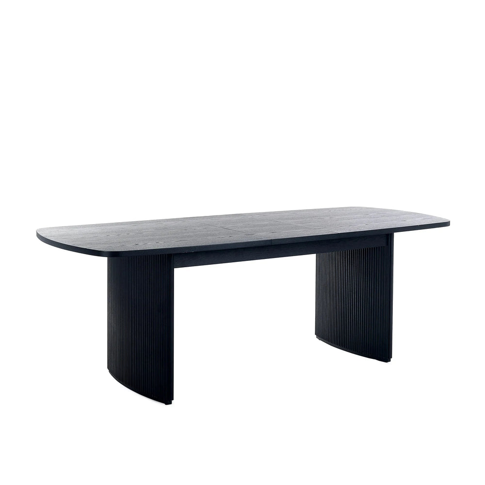 Louis Extending Dining Table - Black - LOU004