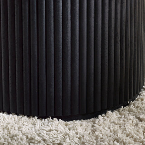 Louis Round Coffee Table - Black - LOU006