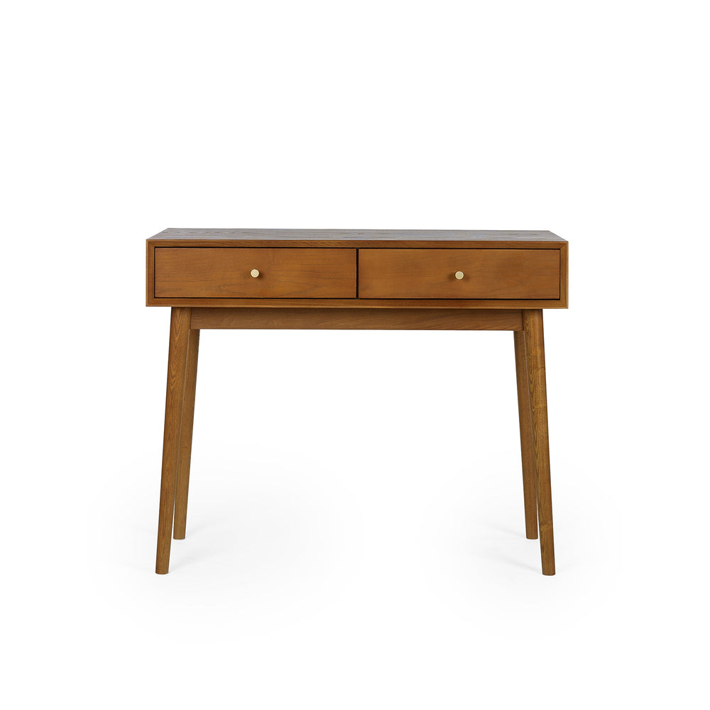 Lowry Writing Desk With 2 Drawers - Brown - LOW006
