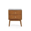 Lowry 2 Drawer Bedside - Brown - LOW051