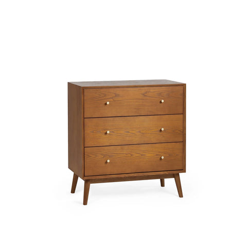 Lowry 3 Drawer Chest - Brown - LOW052