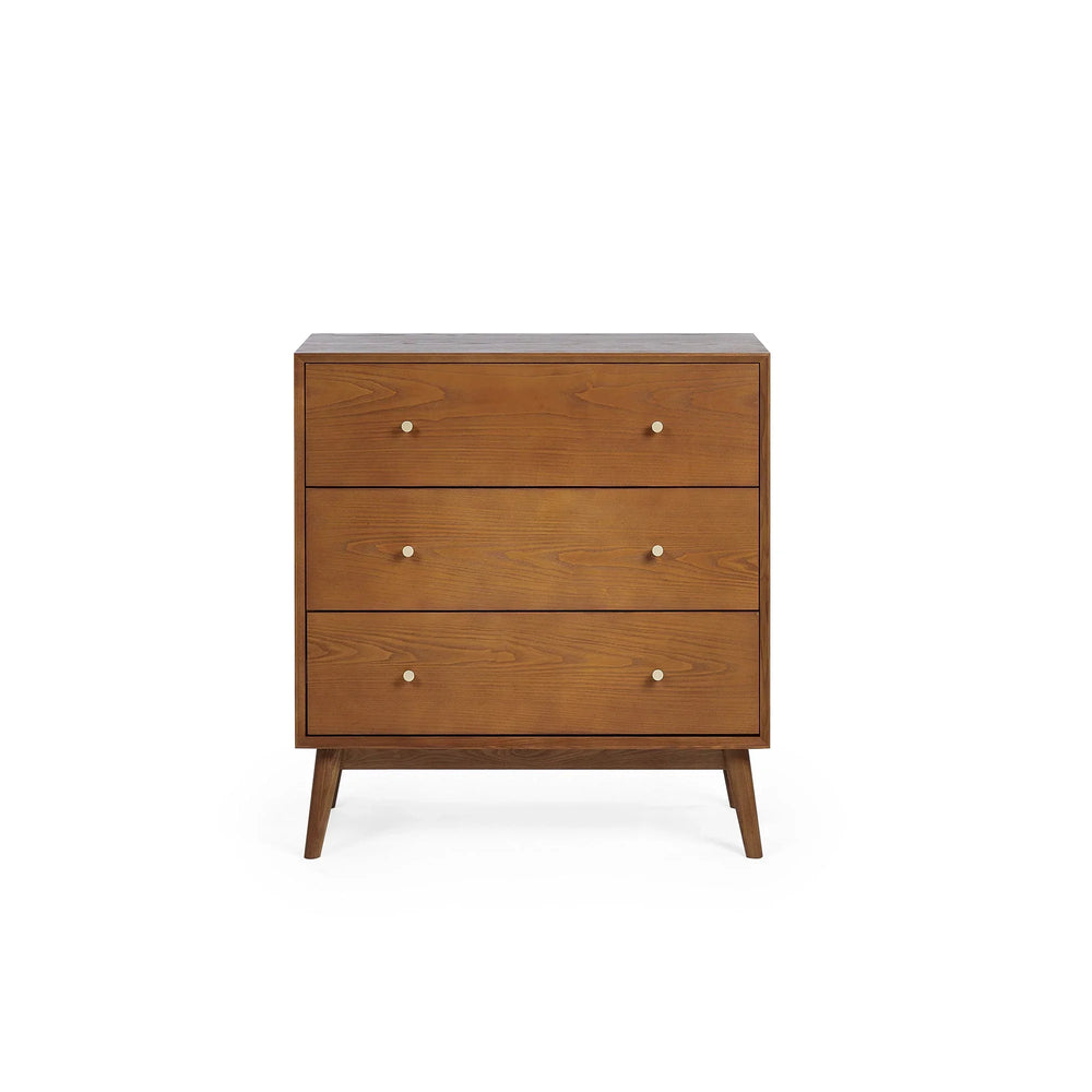 Lowry 3 Drawer Chest - Brown - LOW052