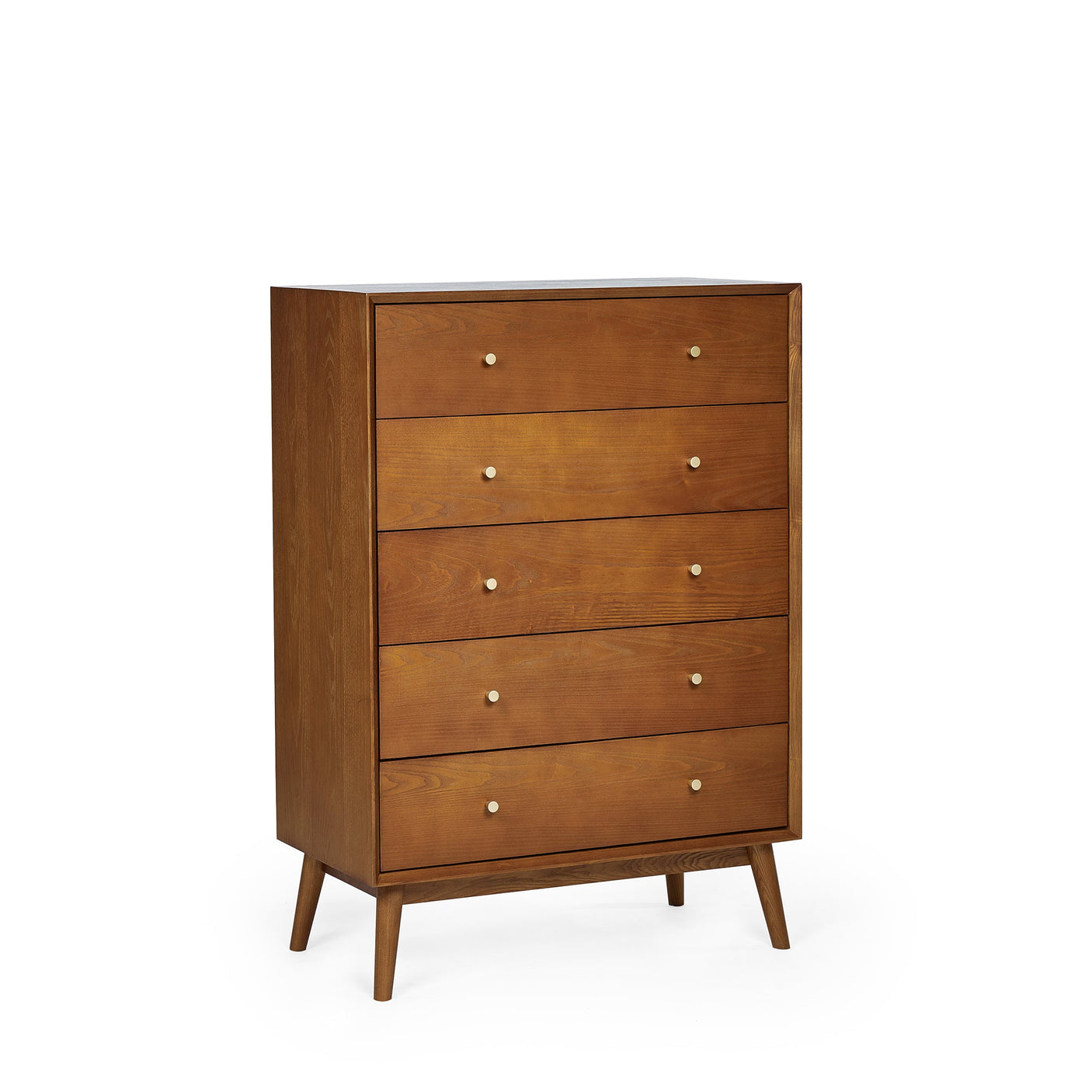 Lowry 5 Drawer Chest - Brown - LOW053