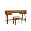 Lowry Dressing Table And Stool Set - Brown - LOW054