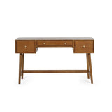 Lowry Dressing Table And Stool Set - Brown - LOW054