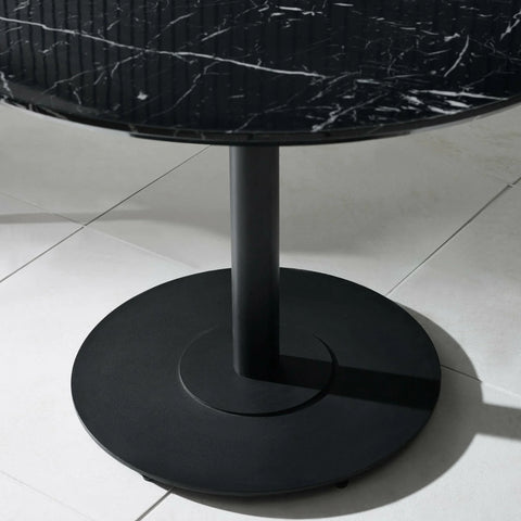 Luca Round Table - Black / 80cm - LUC302