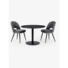 Luca Round Table - Black / 80cm - LUC302