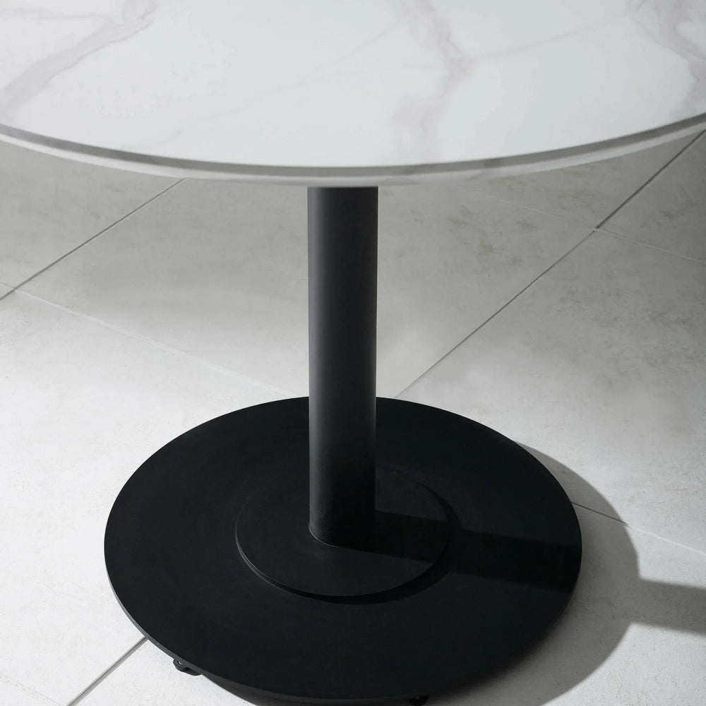 Luca Round Table - Black / 80cm - LUC302
