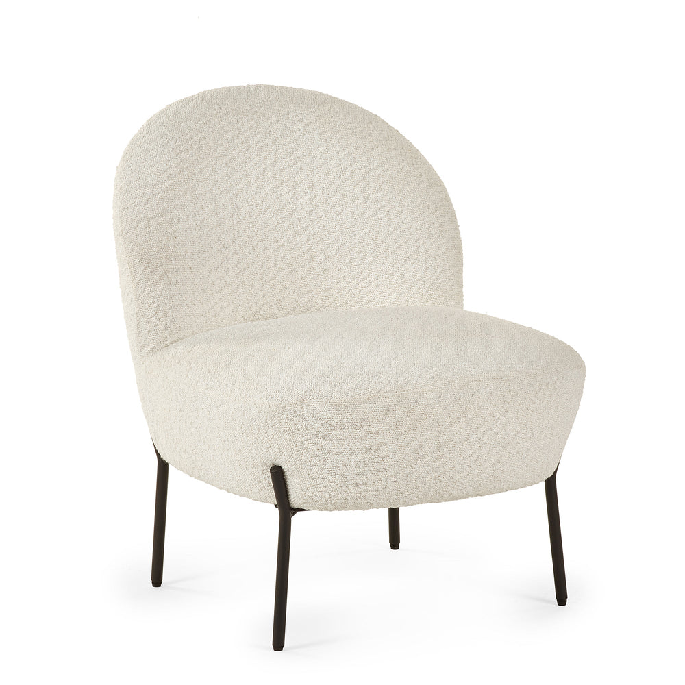 Lulu Boucle Accent Chair - Ivory - LUL001