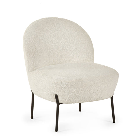 Lulu Boucle Accent Chair - Ivory - LUL001