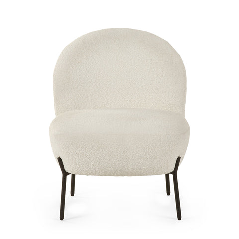 Lulu Boucle Accent Chair - Ivory - LUL001