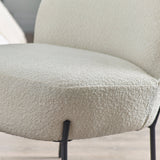 Lulu Boucle Accent Chair - Ivory - LUL001