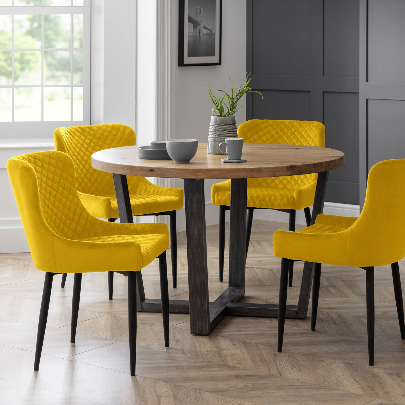Luxe Dining Chair (Set of 2) - Grey - LUX101
