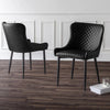 Luxe Faux Leather Dining Chair