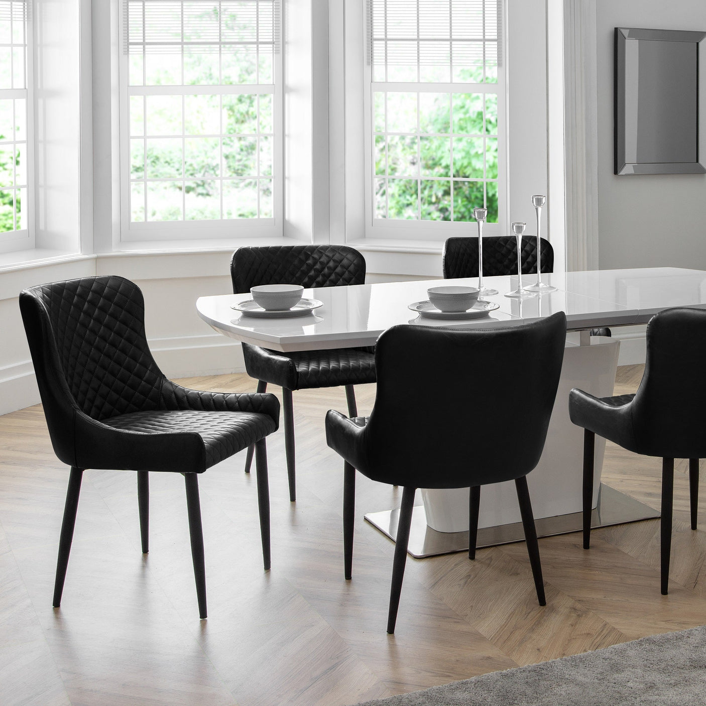 Luxe Dining Chair (Set of 2) - Grey - LUX101