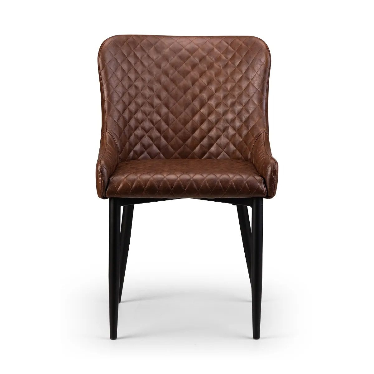 Luxe Faux Leather Dining Chair