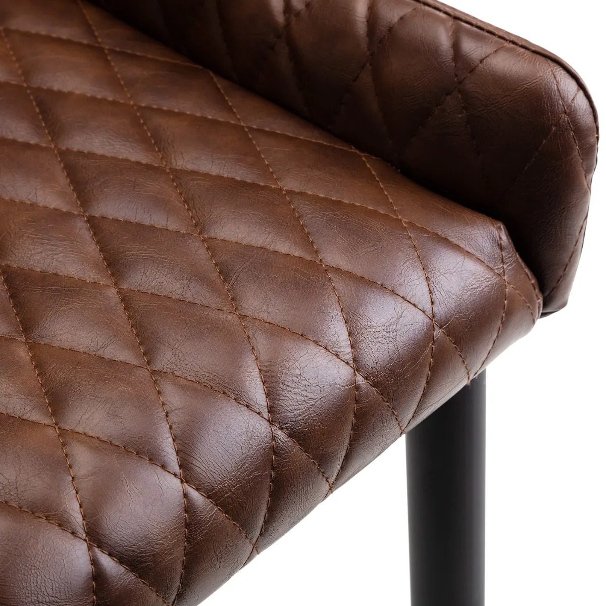 Luxe Faux Leather Dining Chair