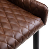 Luxe Faux Leather Dining Chair