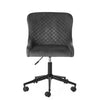 Luxe Office Chair In Grey Velvet