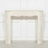 Aged Ivory Carved Fire Surround