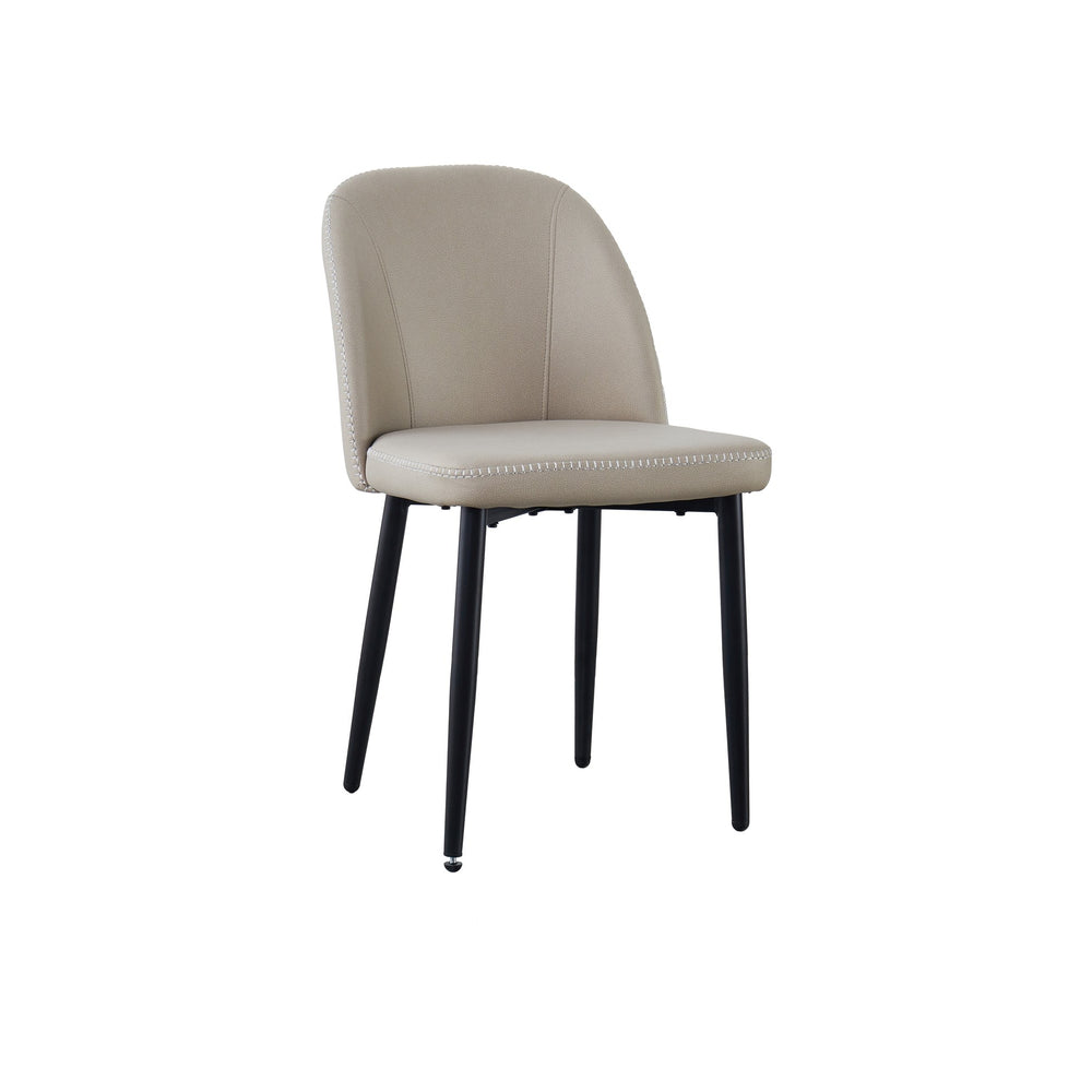 Leo Chair Taupe - Black Legs