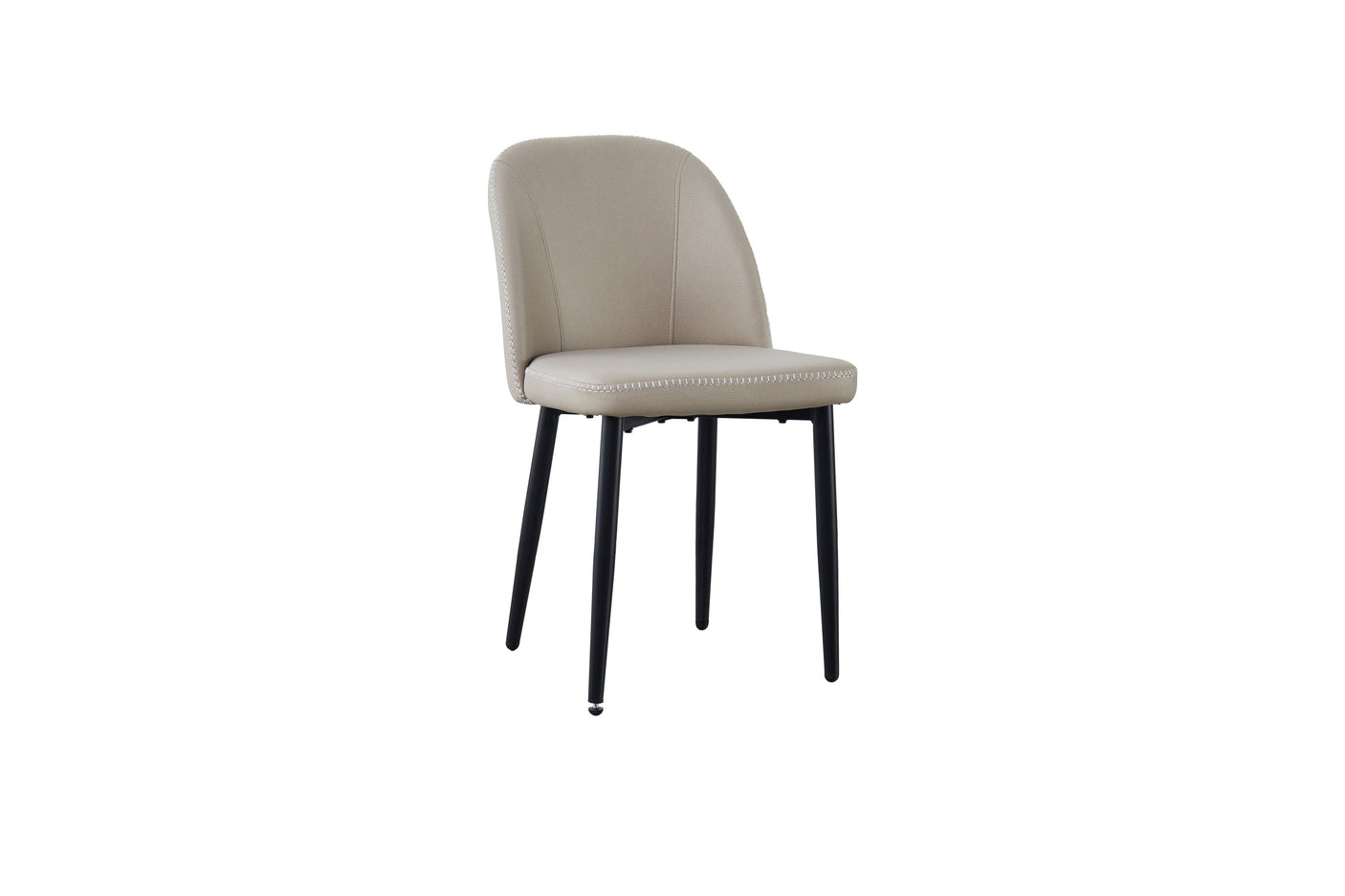 Leo Chair Taupe - Black Legs