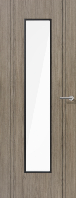Light Grey Laminate Monaco Glazed - Light Grey Laminate - 1981 x 686 (27") x 35mm