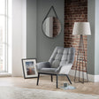 Lucerne Velvet Chair - Grey - LUC201