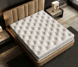 Cream tufted mattress on upholstered bed in modern bedroom | Home Centre Direct UK