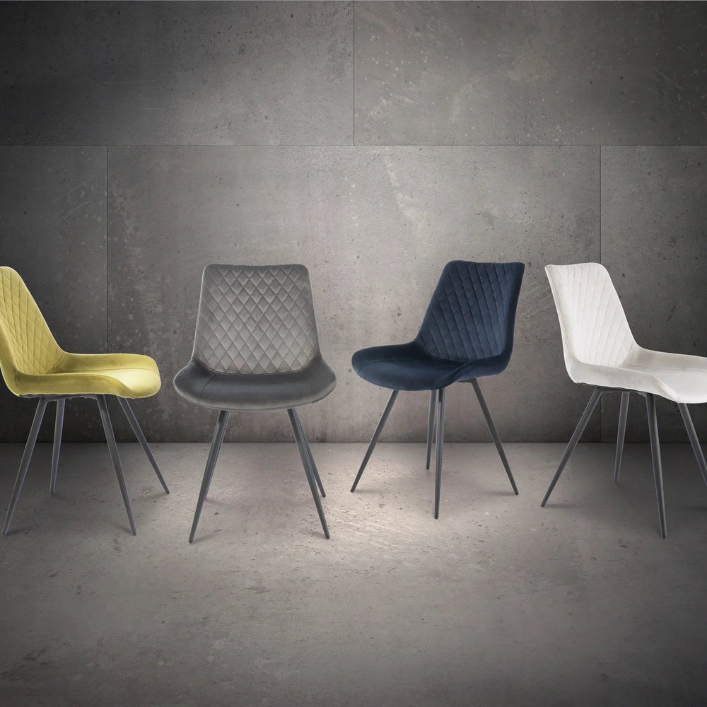 Deep Blue Velvet Dining Chair - Luxurious Comfort for Your Home