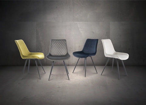 Deep Blue Velvet Dining Chair - Luxurious Comfort for Your Home