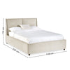 Maddock Ottoman Storage Bed - Beige / King - MAD002