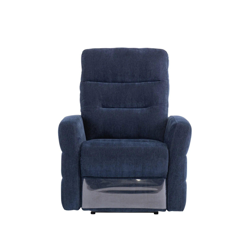 Elegant Navy Blue Electric Tilt and Rise Armchair for Comfort