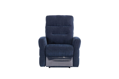 Elegant Navy Blue Electric Tilt and Rise Armchair for Comfort