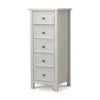 Maine 5 Drawer Tall Chest - Black - MAI154