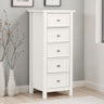 Maine 5 Drawer Tall Chest - Black - MAI154