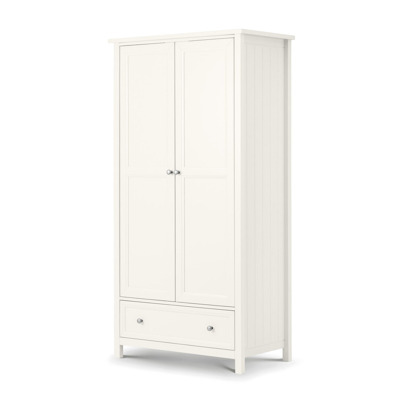 Maine 2 Door Combination Wardrobe - Grey - MAI006