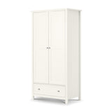 Maine 2 Door Combination Wardrobe - Grey - MAI006