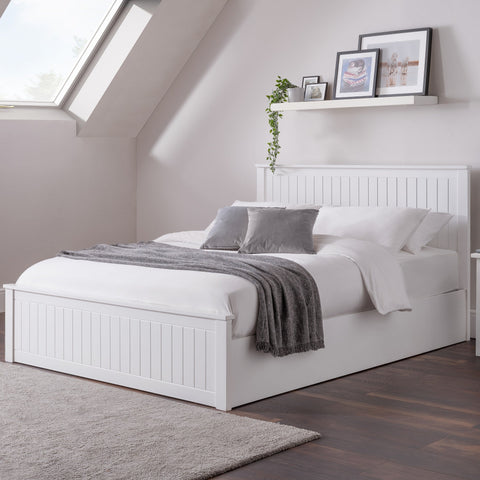 Maine Ottoman Bed - Grey / Double - MAI017