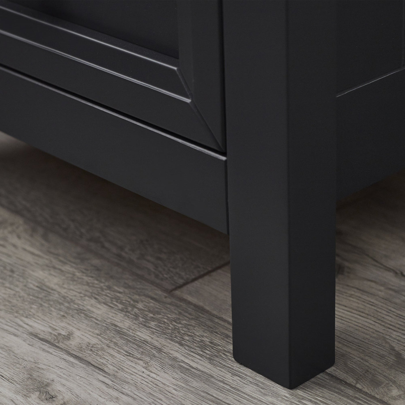 Maine 3 Drawer Bedside - Black - MAI151