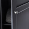 Maine 3 Door Combination Wardrobe - White - MAI107